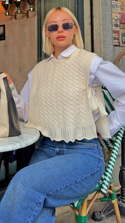 Knitwear Vest Beige