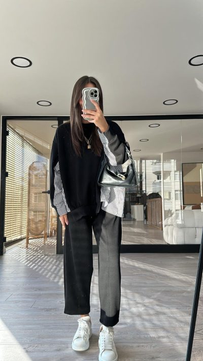 Black Shirt Detailed Shalwar Suit