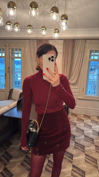Red Turtleneck Sweater