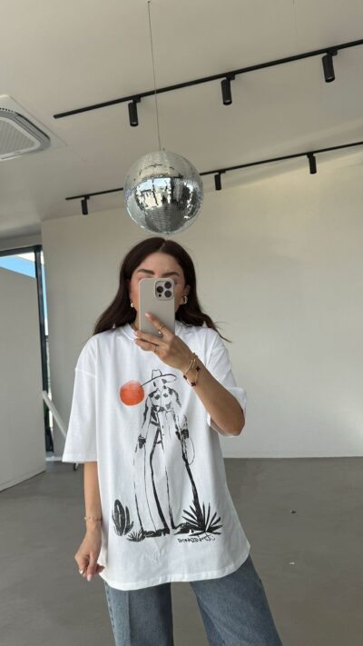 Women's Printed Oversize Tshirt