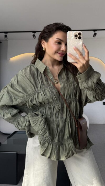 Macros olive green Gipe Shirt